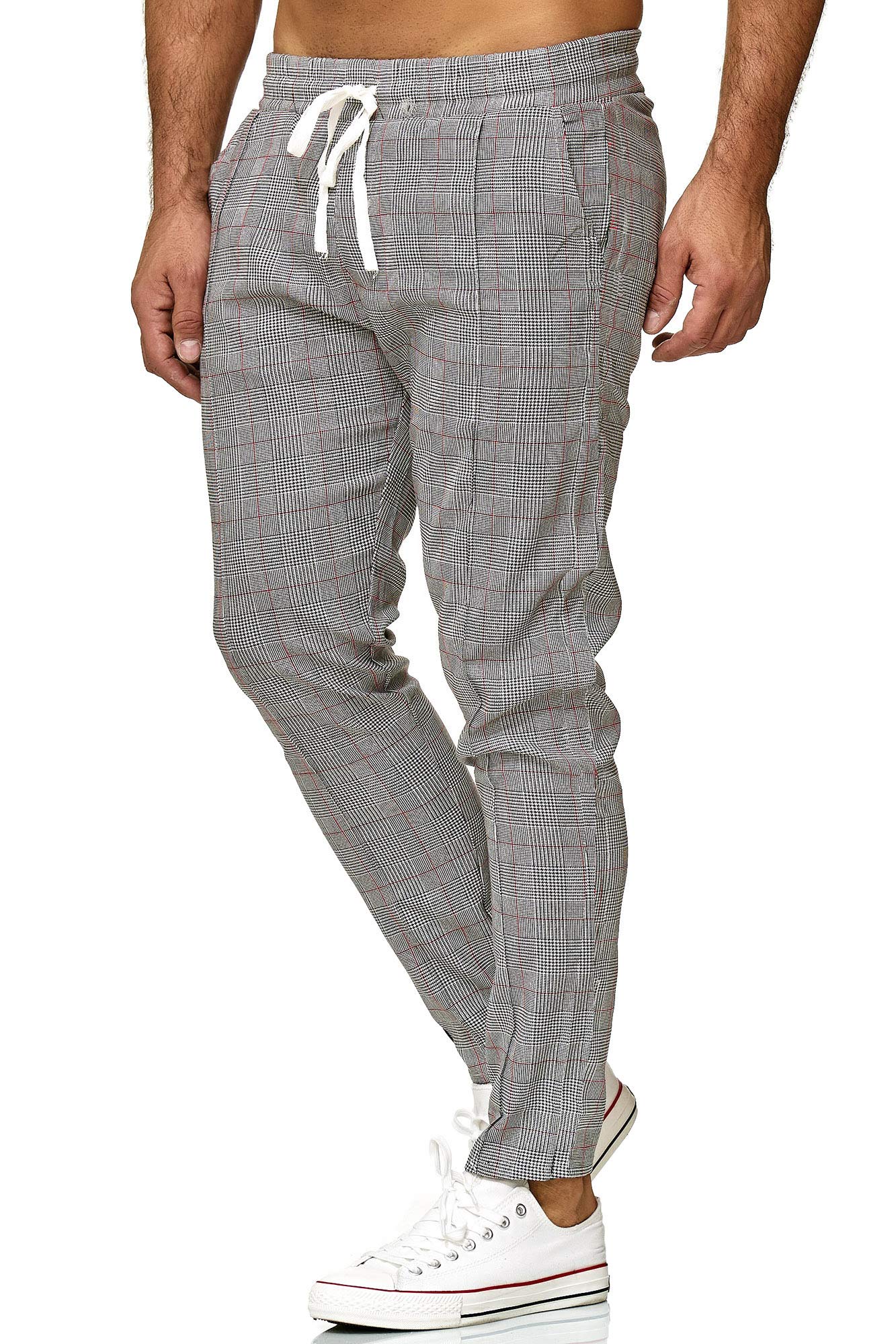 RED BRIDGE Pantalone Slim a Quadri Cotone Comfort Casual Elegante