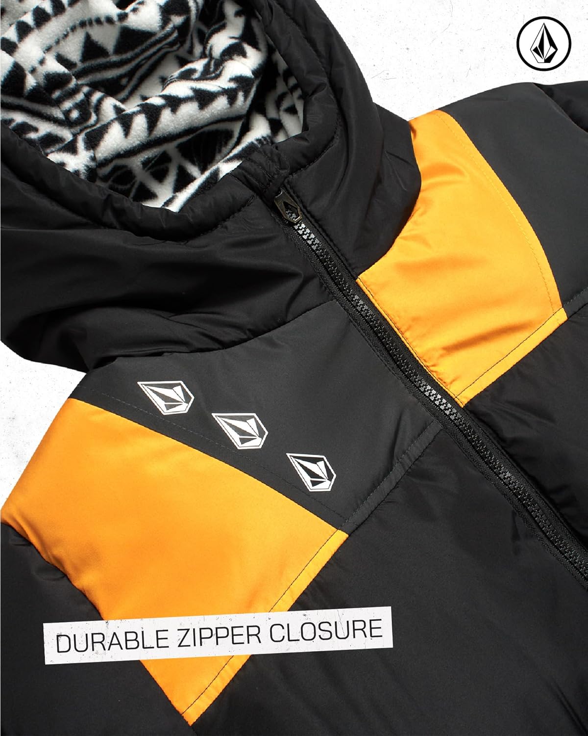 Volcom Boys Winter Coat - Sherpa Lined Winter Jacket Zip Up Hooded Puffer Quilted Kids Outerwear Jacket for Boys (4-20) - Image 5