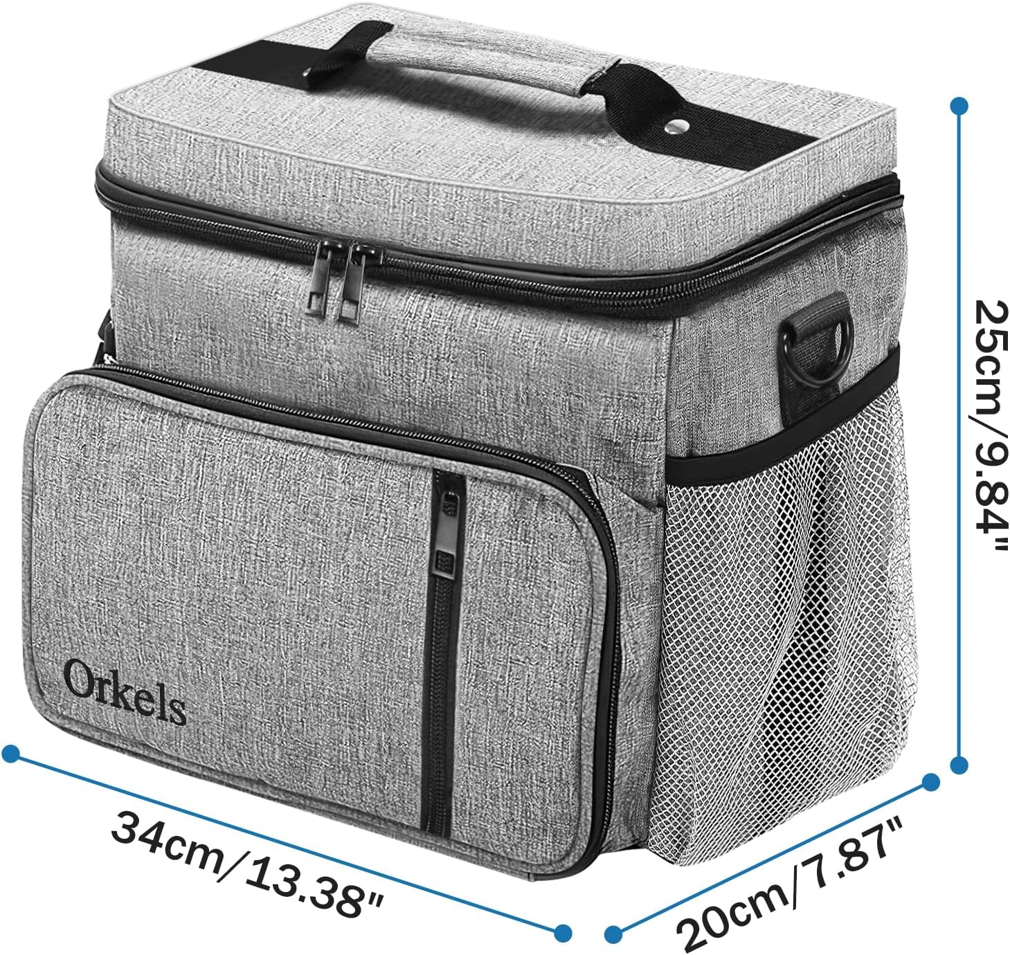 ORKELS Steam Cleaner Carry Bag for Bissell SteamShot 39N7V/39N7A - Adjustable Compartment Storage Bag with Extra Pockets for Accessories - Gray
