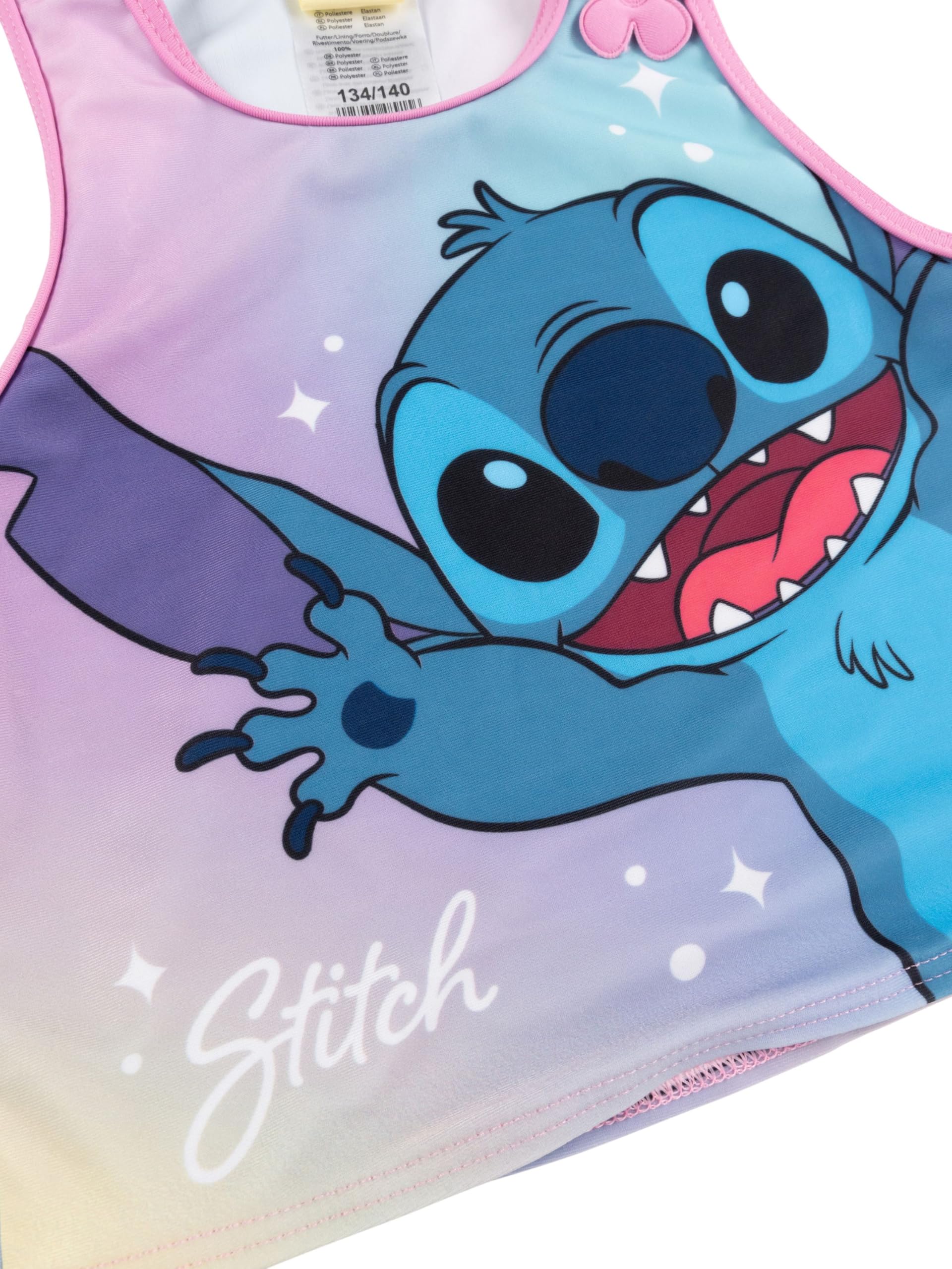 United Labels Disney Lilo & Stitch tankini dla dziewczynek z falbankami, liliowo-różowy, dwuczęściowy kostium kąpielowy, moda kąpielowa dla dzieci