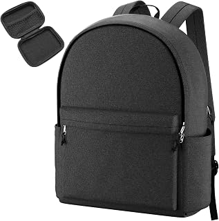 Lightweight Laptop Backpack, Waterproof Casual Daypack for Men and Women, Rucksack College Gym Backpack for College Travel Business, Black