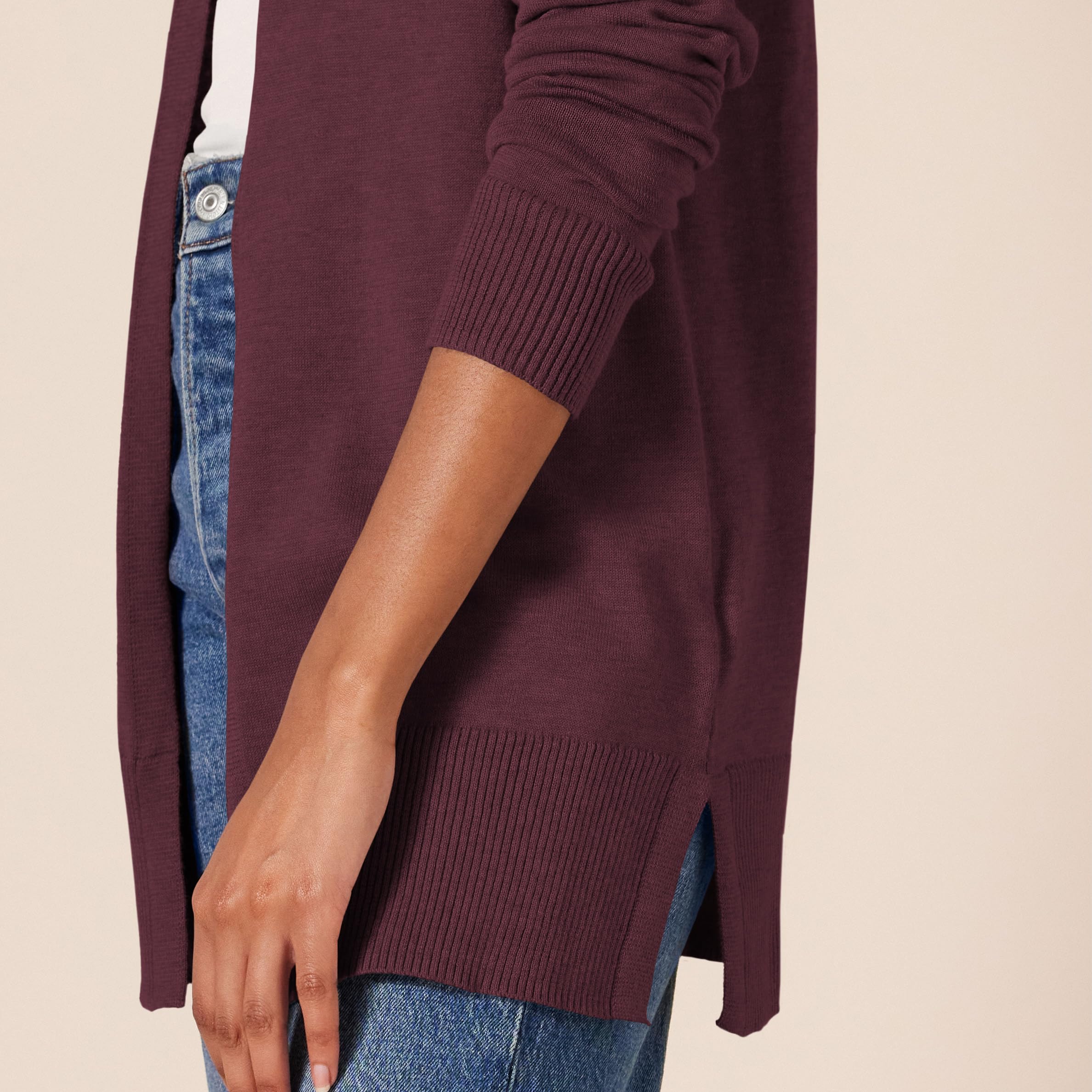 Amazon Essentials Cardigan Leggero Aperto sul Davanti (Disponibile in Taglie Forti) Donna