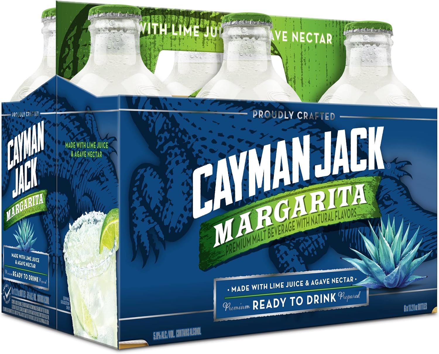 Cayman Jack, Margarita, 6 unidades, 11.2 onzas líquidas