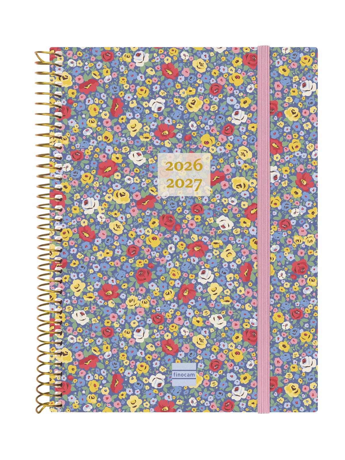 Finocam Espiral Weekly Planner 18-Month | Weekly View Horizontal Layout · July 2026 to December 2027 | Girl · International - Week-to-view diary