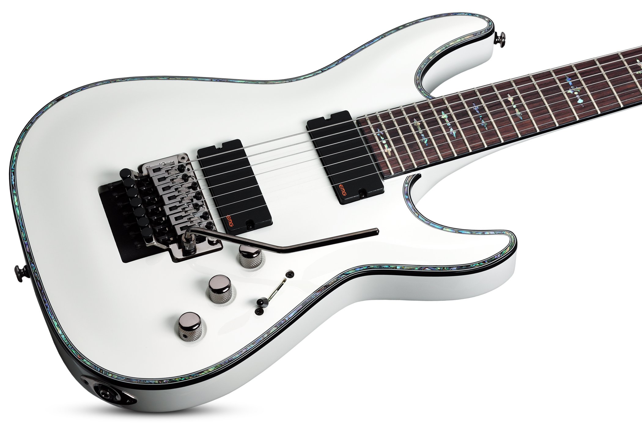 Schecter Hellraiser C-7 FR 7-String Electric Guitar (Gloss White