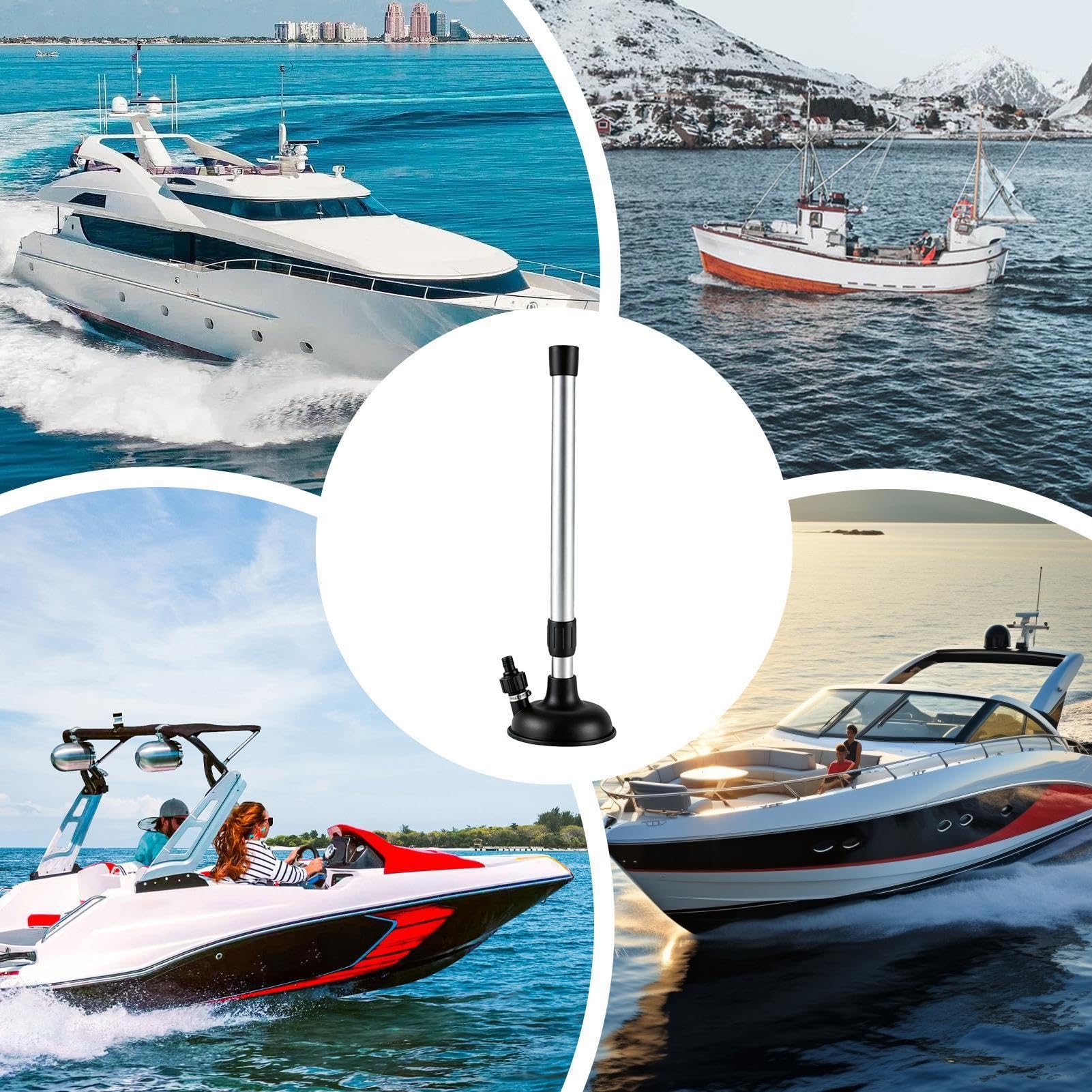 Flusher Da Motore Entrobordo Interno con Dispositivo ad Asta Telescopica | Flusher Da Motore Nautico Per Barche per lavare sabbia, fango, sporcizia da laghi e dalle banchine