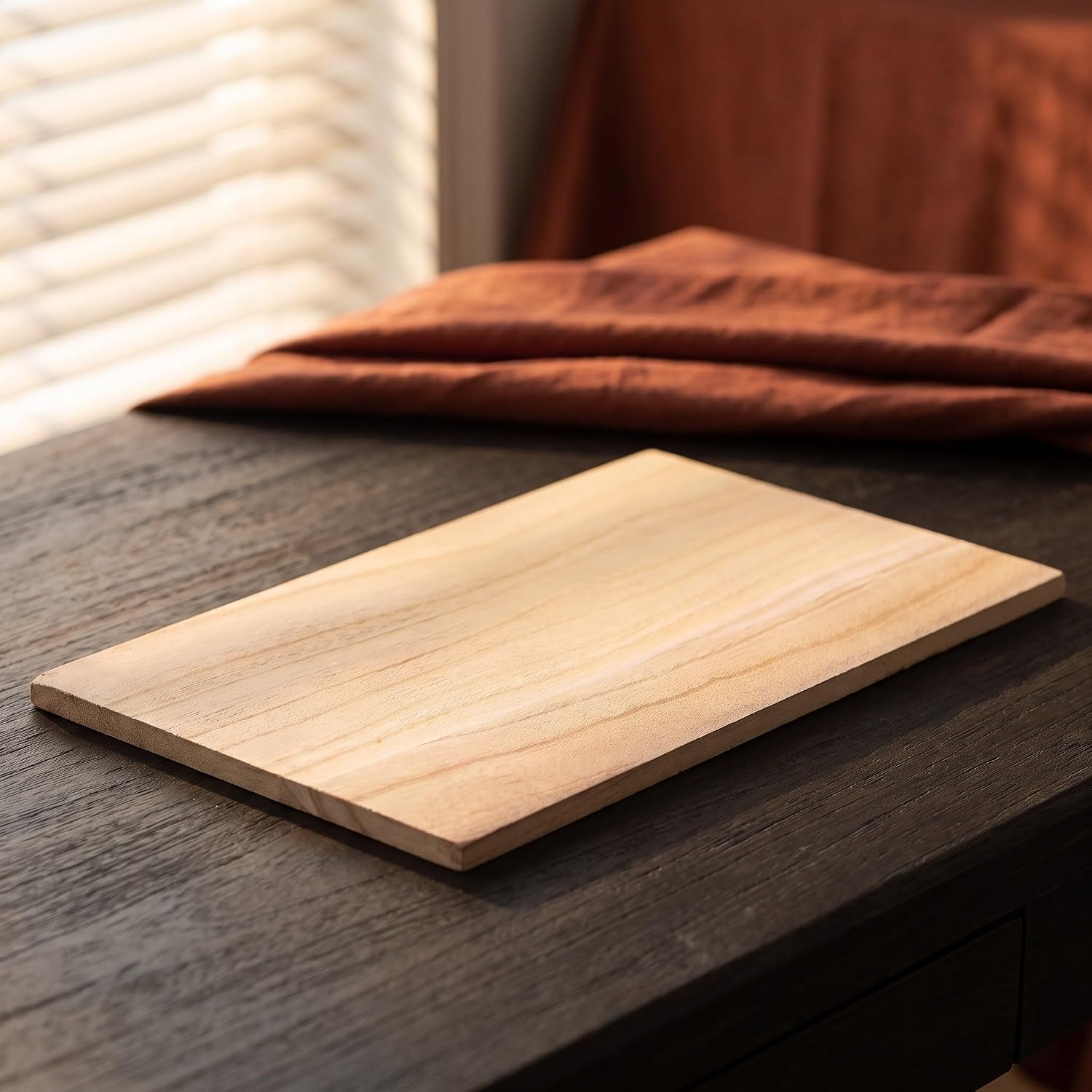 Wooden Shelf Divider Board, 1.5cm Thick, Rectangular Wood Partition