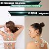 TESMED Max 830: Professional Muscle Stimulator with TENS/EMS/Massage Programs with Sequential Stimulations, 4 Channels, 115 Programs (20 Customizable), Rechargeable, 20 Electrodes Included