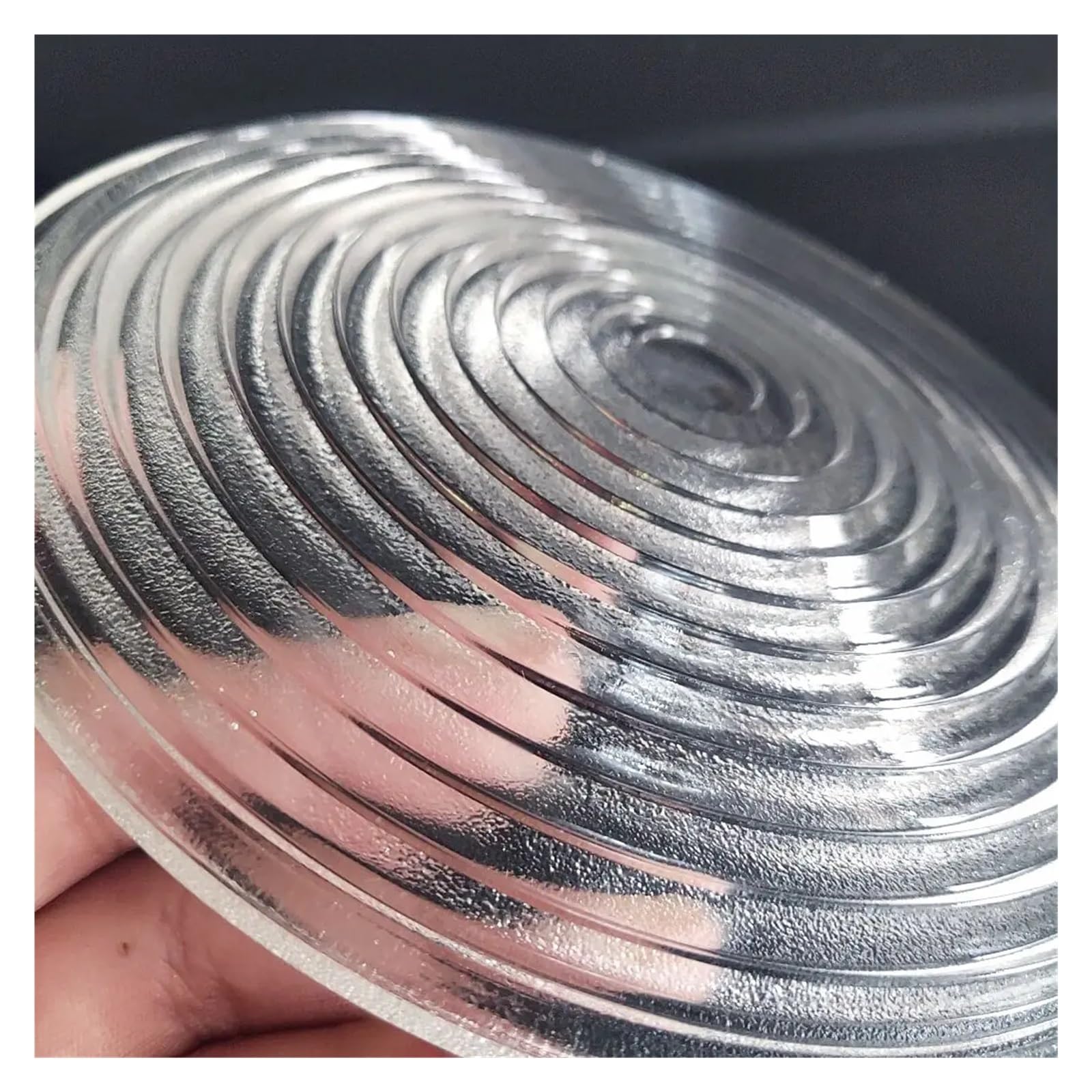 FASOLI Lentille filetée Verre tungstène lentille projecteur Fresnel lentille Photographie télévision for scène Lampe loupe remplacer lentille 1 pc (Size : D80mm)