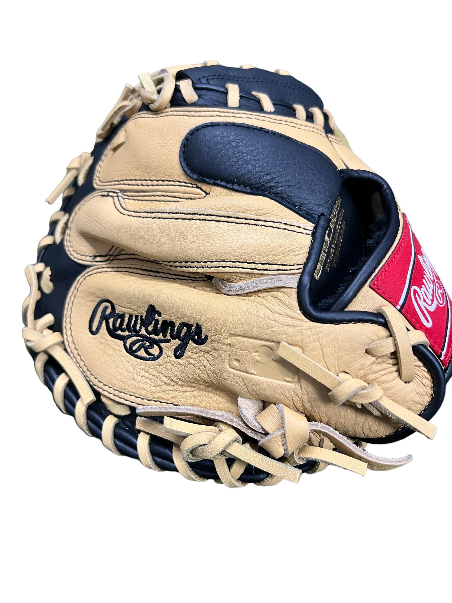 Rawlings Select Pro Lite Series Gant de Receveur 81,3 cm (2023) – Idéal pour Les Jeunes Joueurs – Artisanat supérieur pour Une Performance d'élite. Blonde/Noir Classique