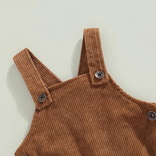 Miniatura 8 de Overol para bebé niña pequeña estilo simple con tirantes anchos tirantes y tirantes unisex para niños