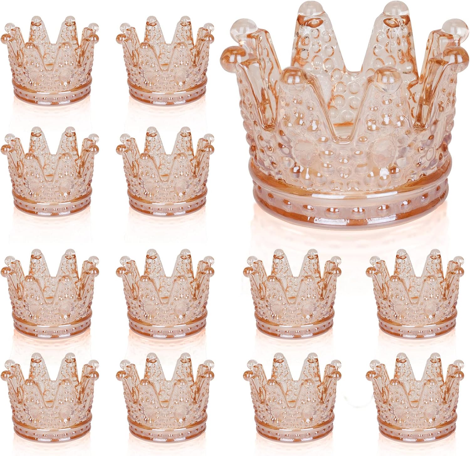 Rancco Votive Candle Holders for Table Centerpiece, 12 Pcs