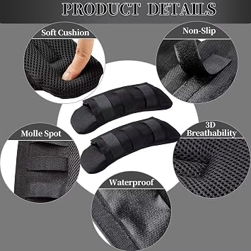 2 Pack Tactical Shoulder Strap Pads Vest Shoulder Strap Pads Backpack Strap Pads Fit 3'' Sling Bags Shoulder Straps