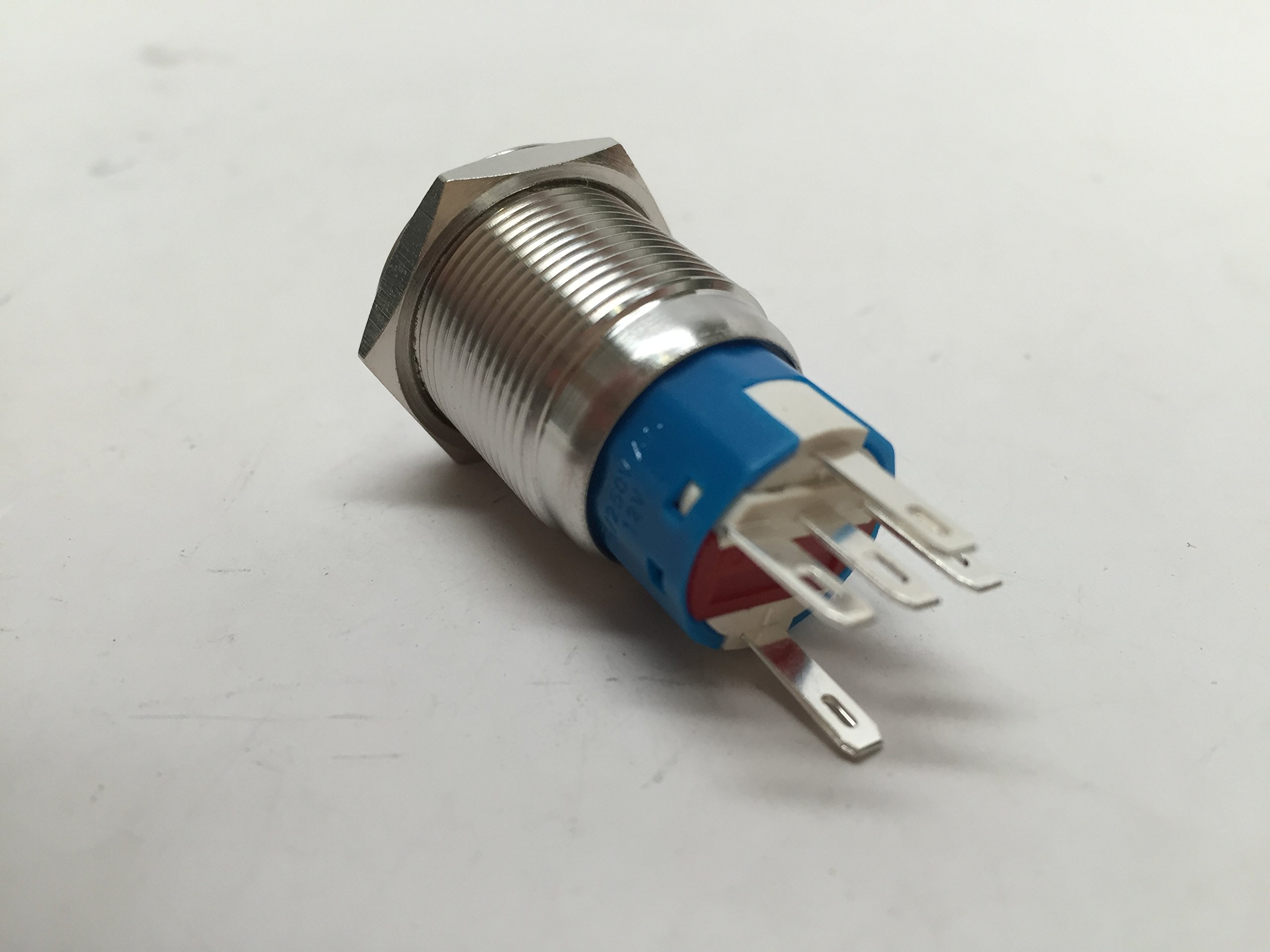 2 Of MARINE BOAT SS304 RED LED 12V 5A FLUSH LIGHT ON-OFF PUSH - Foto 4