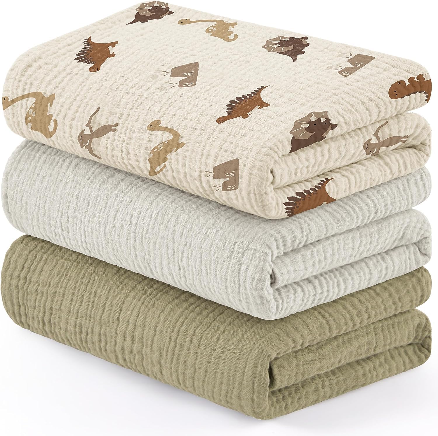 Susurration Muslin Cloths for Baby 100 x 96 cm Baby Swaddle for Boys and Girls Soft Baby Muslin Blanket