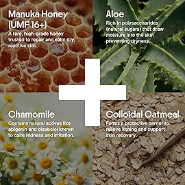 Clearbody Organics Manuka Honey Cream - 2 Fl Oz - Soothing Eczema Cream - Deep Hydration with Colloidal Oatmeal - Instant Manuka Relief for Dry, Itchy Skin