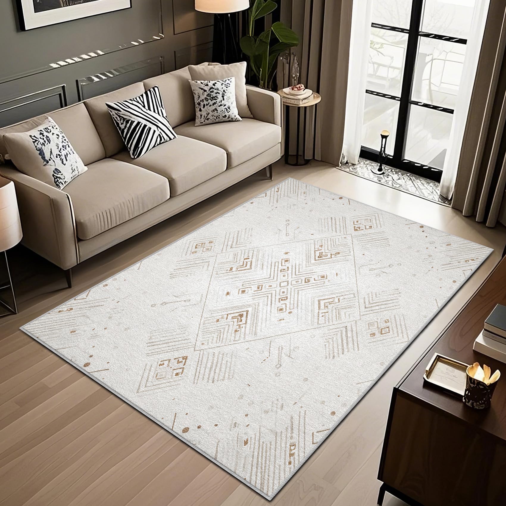 Tapis de salon doux rayons de soleil 200x290 pour la maison