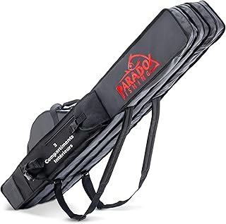 Fourreau Canne a Peche I 2/3/4 Compartiments Intérieurs I 120cm 130cm 150cm 160cm 190cm I Sac de Peche - Housse Canne a Peche