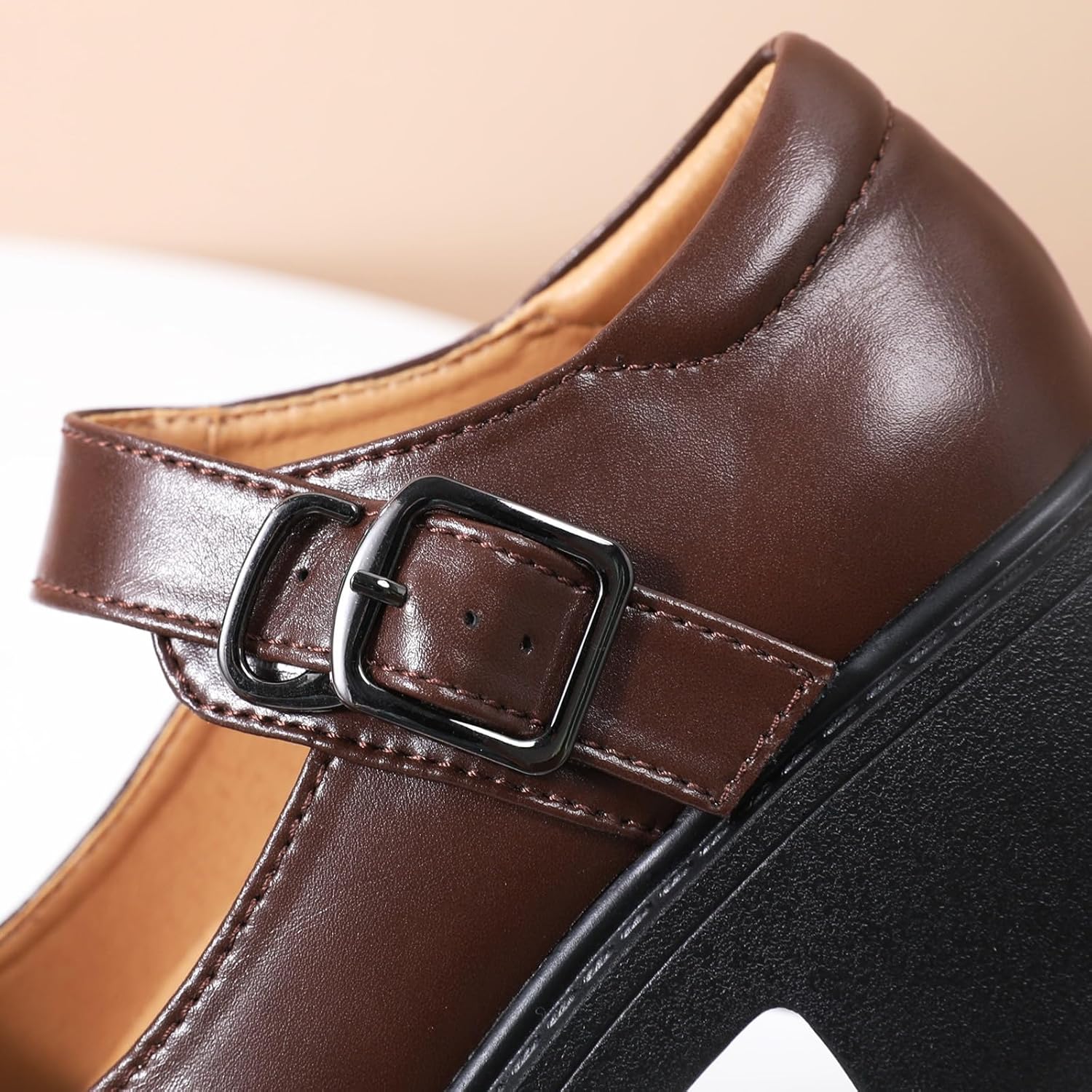 Mary Jane Shoes Women Platform Mary Janes for Women Round Toe Chunky Heels Women's Pumps Fashion Classic Comfortable Dressy Business Casual Shoes Dress Shoes - Image 8