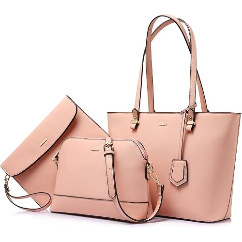 LOVEVOOK Handbags for Women Shoulder Bags Tote Satchel Hobo 3pcs Purse Set