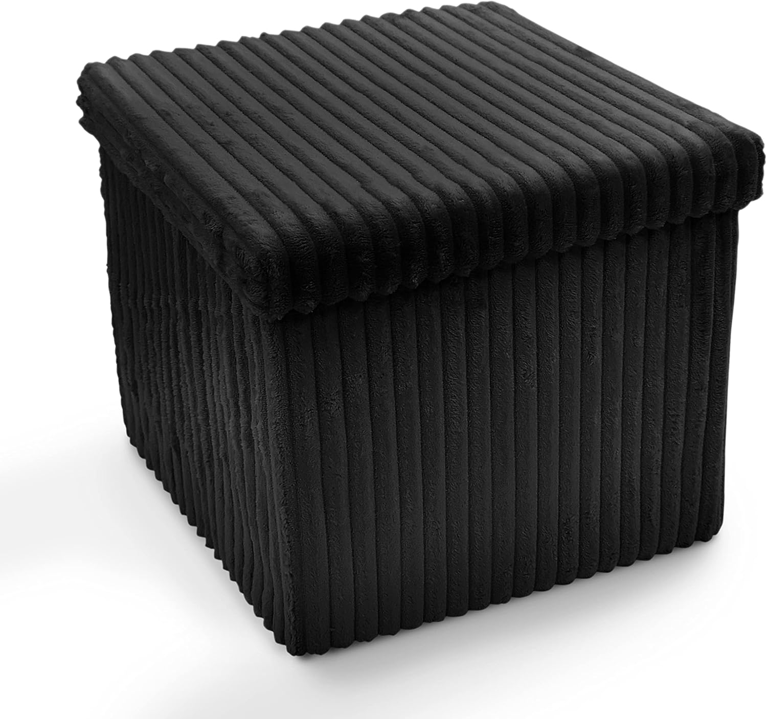 Large Ottoman Foldaway Storage Blanket Toy Box Bench Corduroy Pouffe