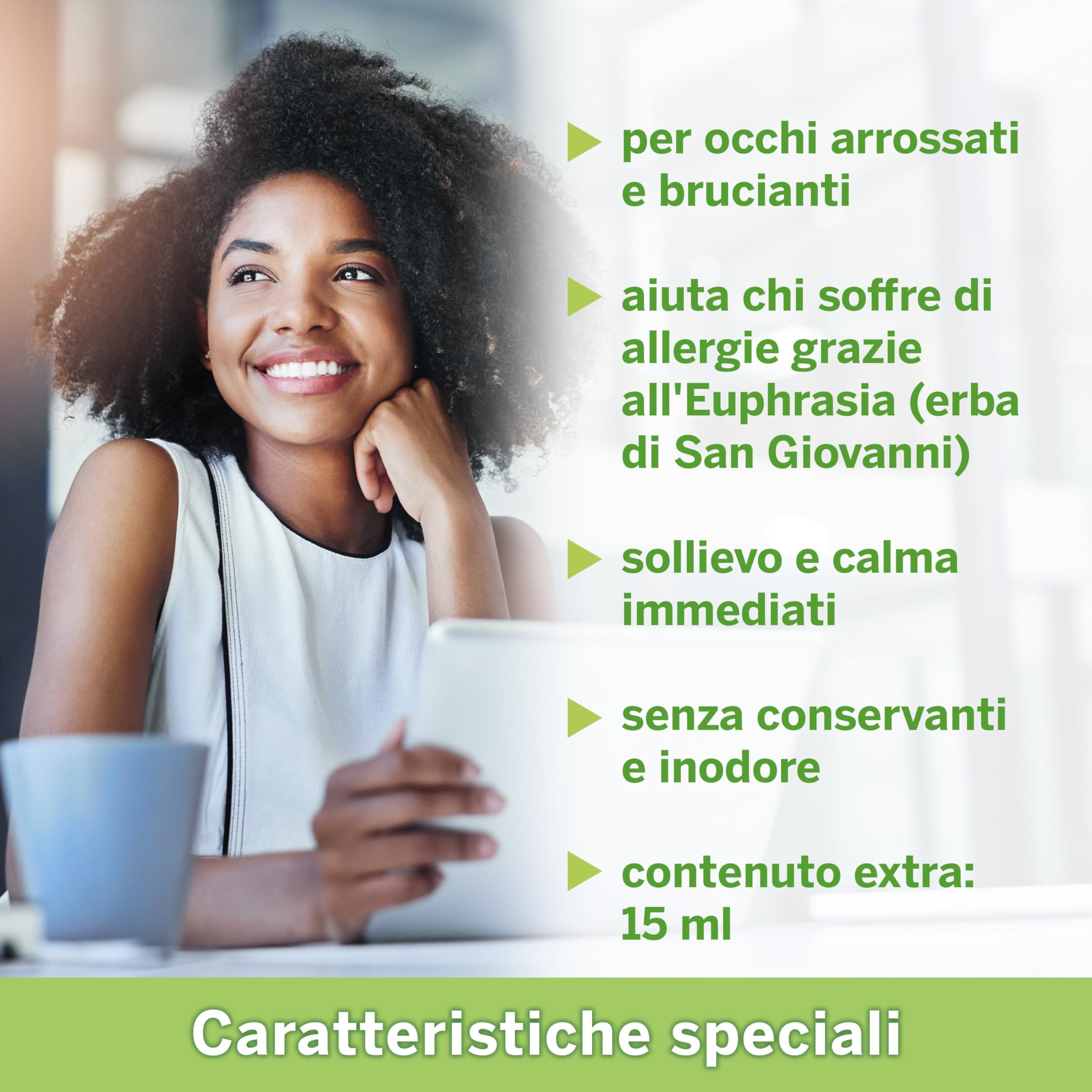 Ocuvers Lipostamin Spray Oculare – con Eufrasia – 15 ml spray oculare contro occhi arrossati, senza conservanti, adatto anche in caso di allergie. L'alternativa al collirio.