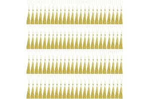 150 Pieces Mini Gold Tassels for DIY Crafts and Decorations