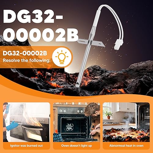 Vista 7 de Termistor de la gama de la sonda del sensor de temperatura del horno DG32-00002B compatible con las piezas del horno de Samsung y LG EBG61305805