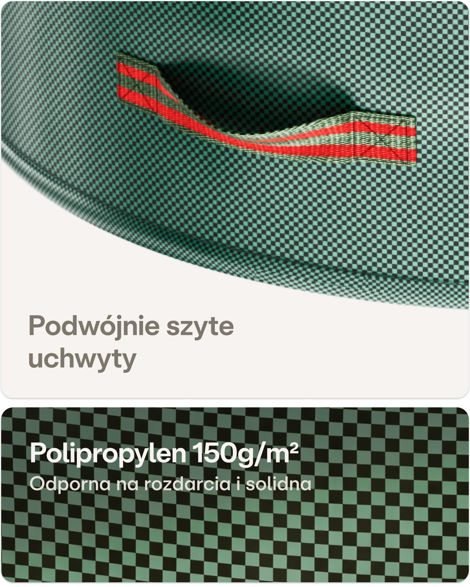 2x Worki Na Odpady Ogrodowe Wielokrotnego Użytku Z Uchwytami I Zamkiem Błyskawicznym Z Pokrywą 500L - Stabilne - Składane - Wytrzymały Polipropylen