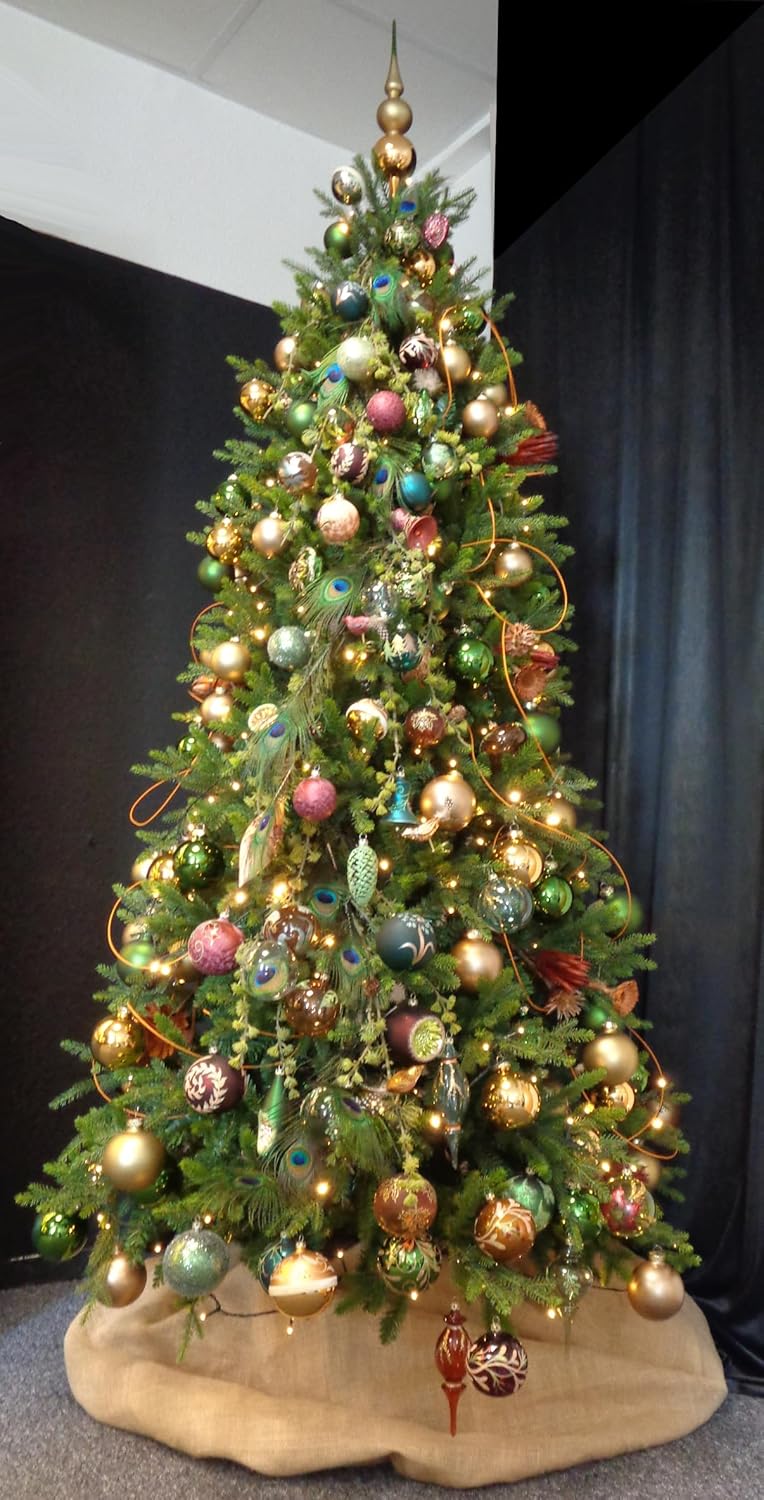 Double Tip 31 cm, Mouth-Blown Glass Tree Topper, Gloss, Christmas Tree Baubles, Christmas Tree Decoration, Decoration