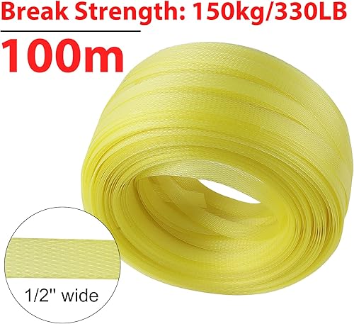 Miniatura 3 de Kit de flejado de embalaje de paletas, manual de servicio pesado 4 en 1 PETPP Herramientas de flejado manual Juego de máquina de embalaje Tensor y