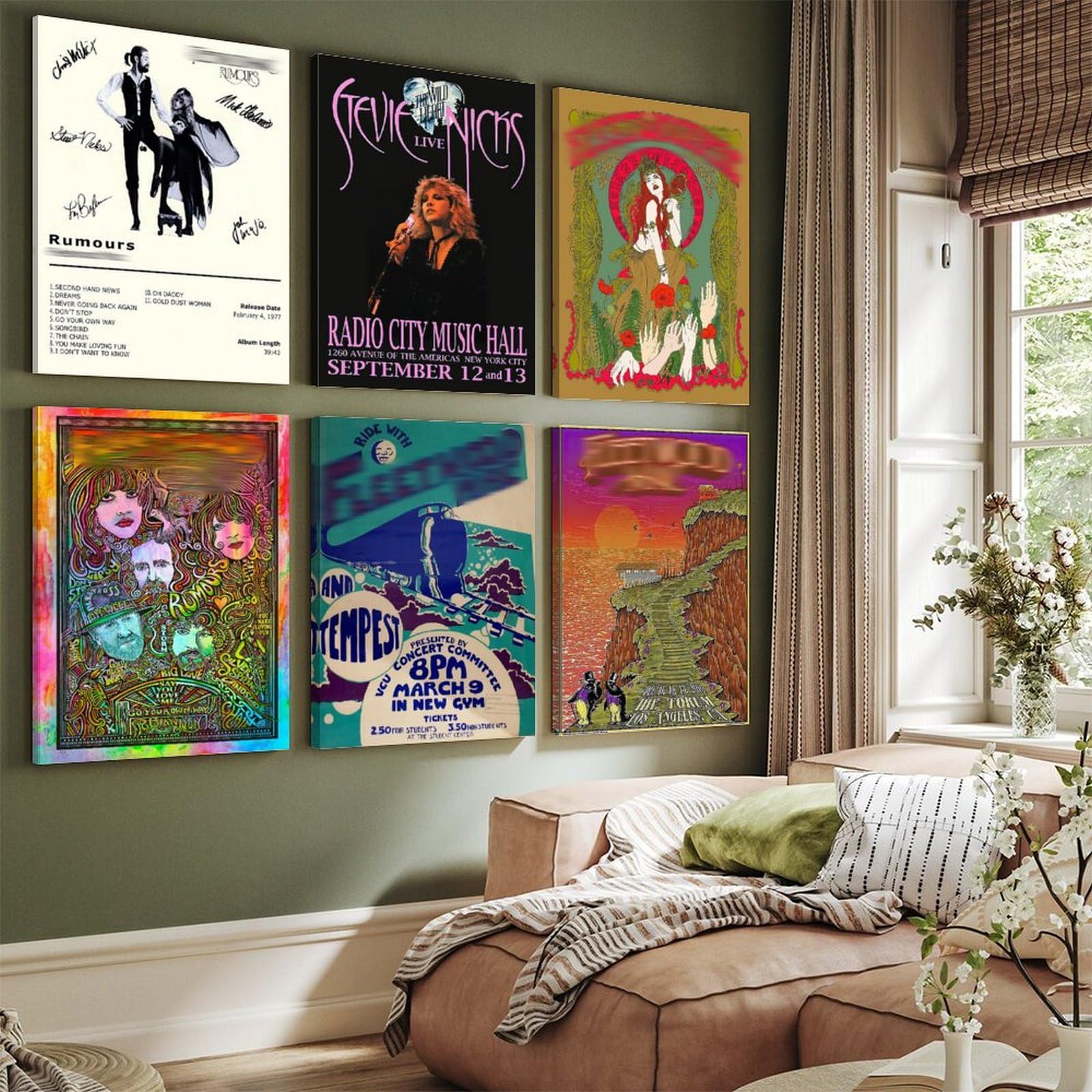 Poster Sur Toile Fleetwood Mac – Décoration Murale Musique 20x30 Cm Sans Cadre
