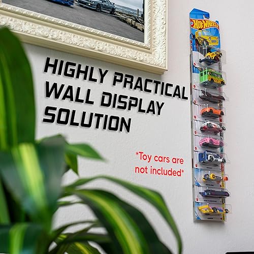 Miniatura 6 de Modelo Car Display Case - Soporte para hasta 30 autos - Compatible con Hot Wheels Matchbox - Organizador de coche de juguete fundido a presión para