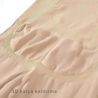 Bel Basen İnceltici Kalça Sıkılaştırıcı Yüksek Bel Paçalı Korse Tayt Lazer Kesim Pushup Korse