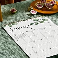 Vista 4 de Calendario mensual de pared 2026, desde enero de 2026 a junio de 2027, 12 x 15 pulgadas, encuadernación de doble alambre, perfecto para organizar