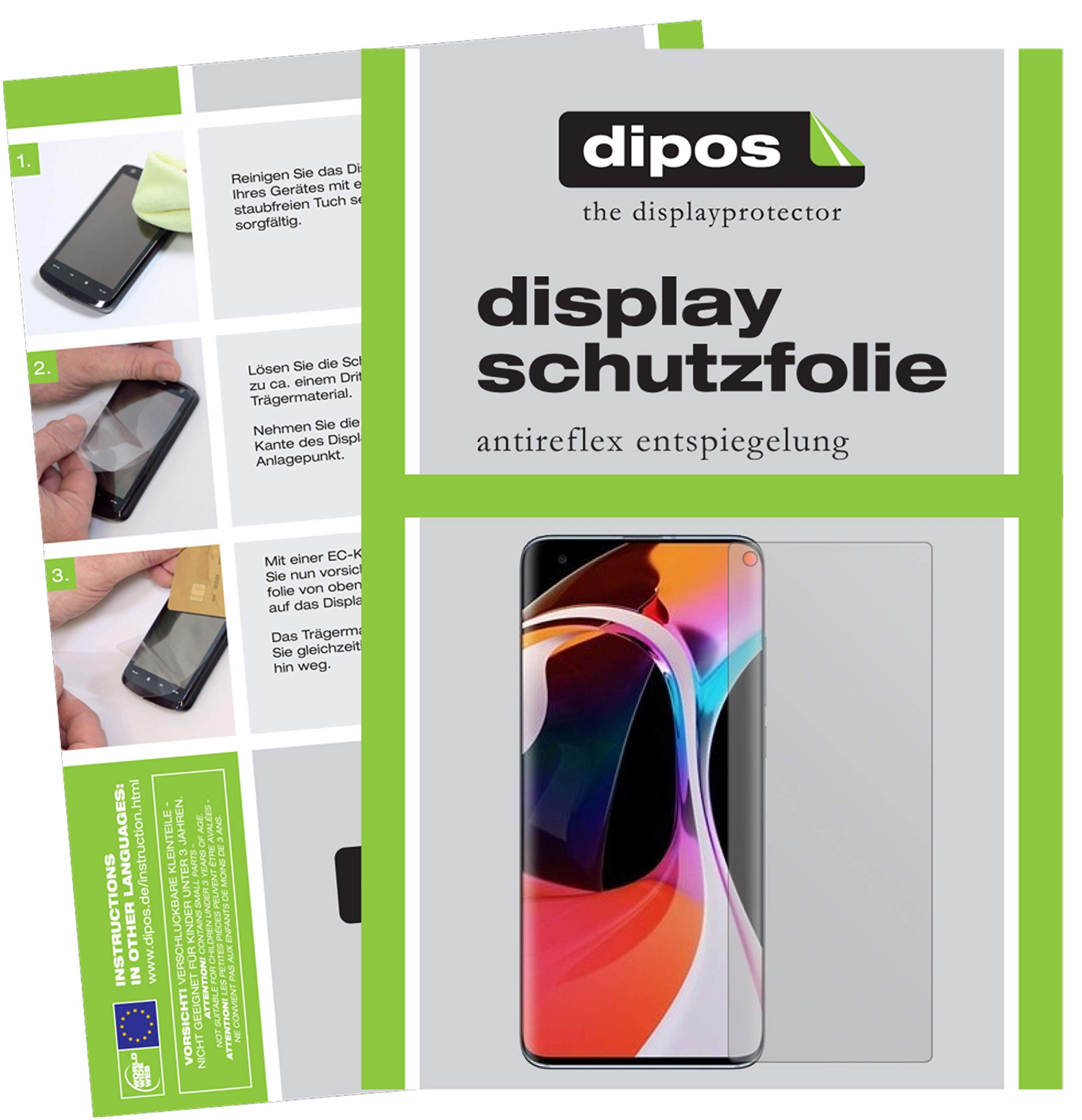 Dipos 5 Pellicole Protettive Antiriflesso Per Xiaomi Mi CC9 Pro - Opache, Anti-impronta, Made In Germany