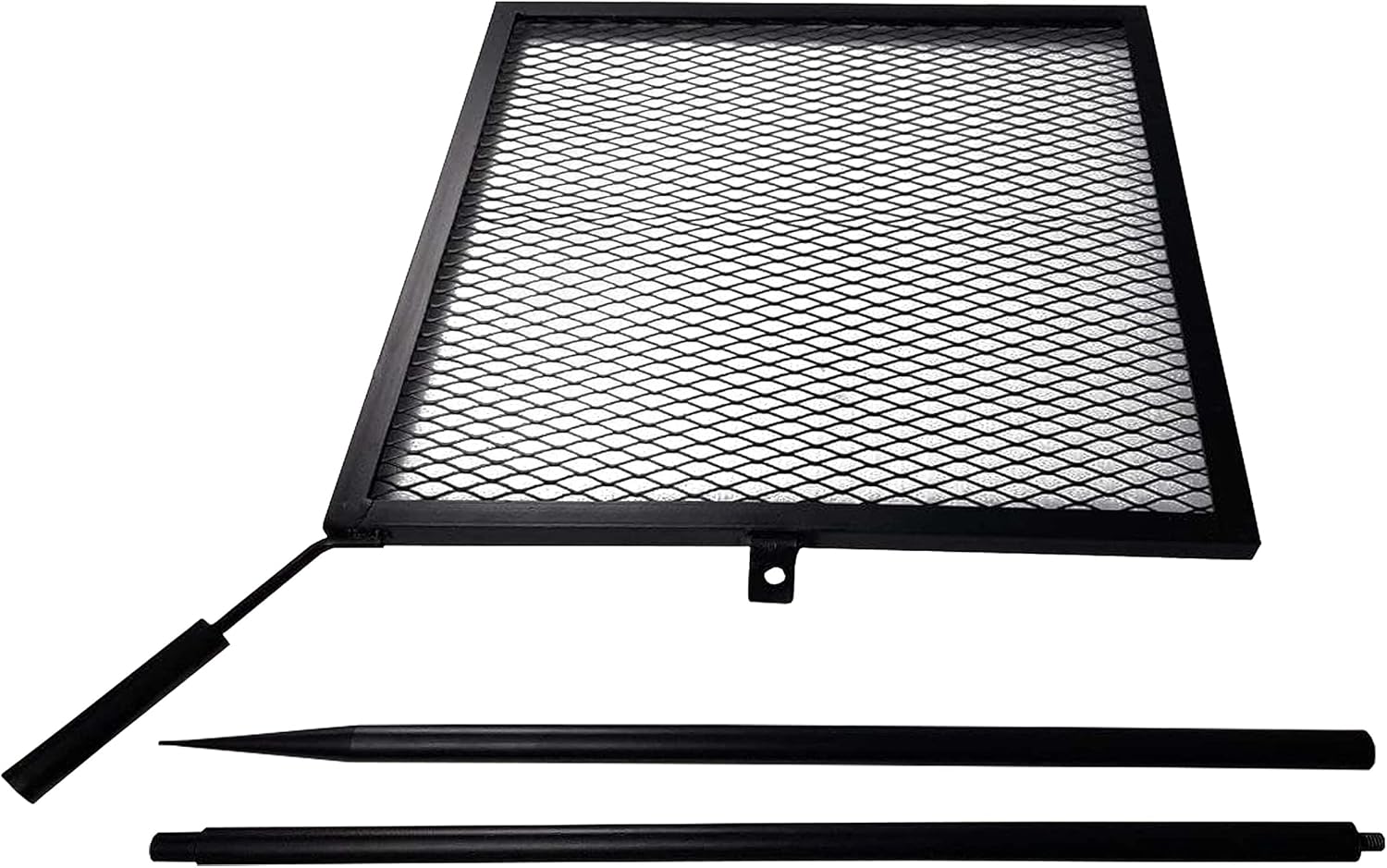 Swivel Campfire Grill Grate 24" with Spike Pole for