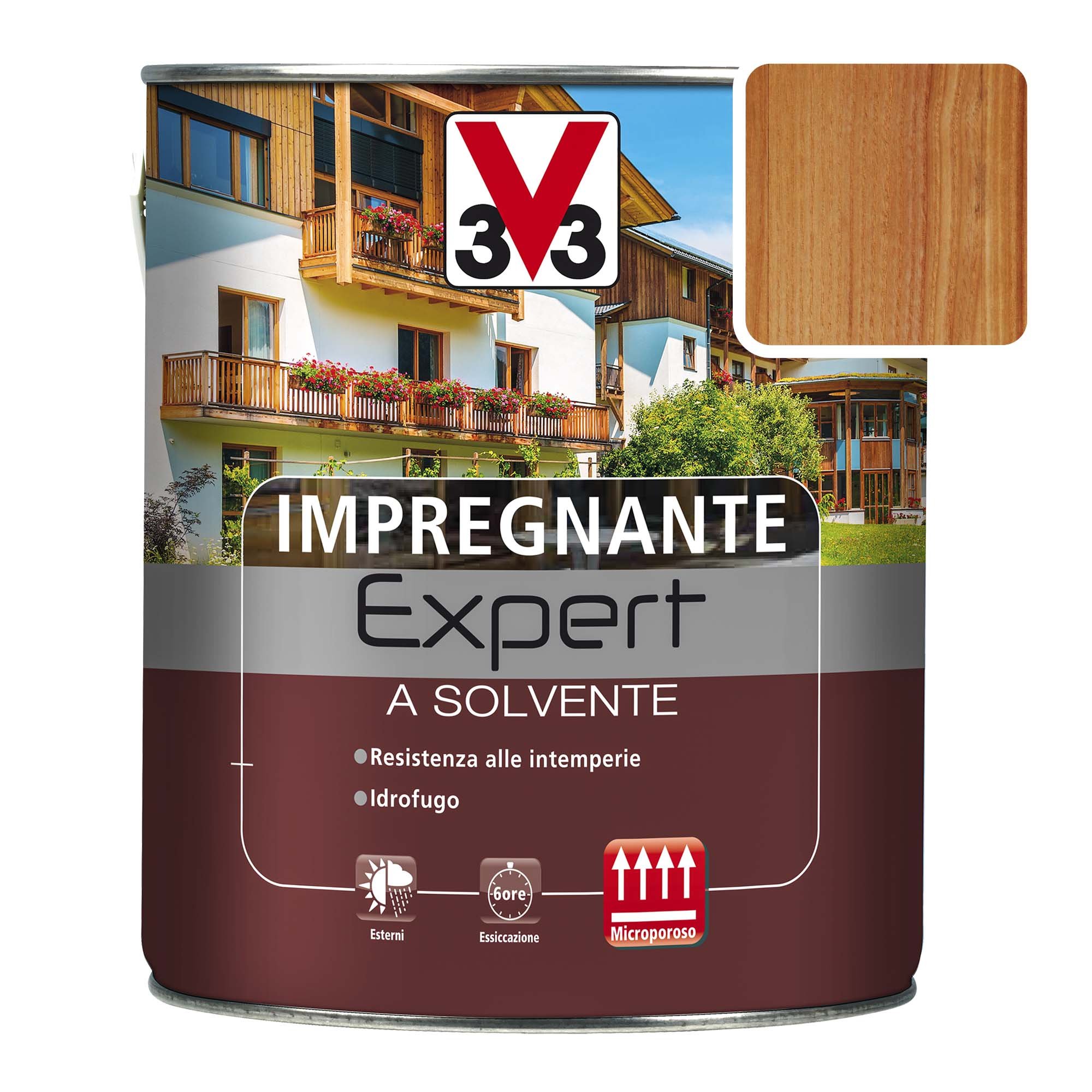 Impregnante A Solvente Expert 2,5 Lt - Noce Scuro - 4
