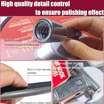 9 Inch Radial Hand Drywall Sander - Premium Wall Cleaning and Polishing Tool with Hook and Loop System An Unmatched Unique Metal Pivoting Hinge Drywall Sander ...