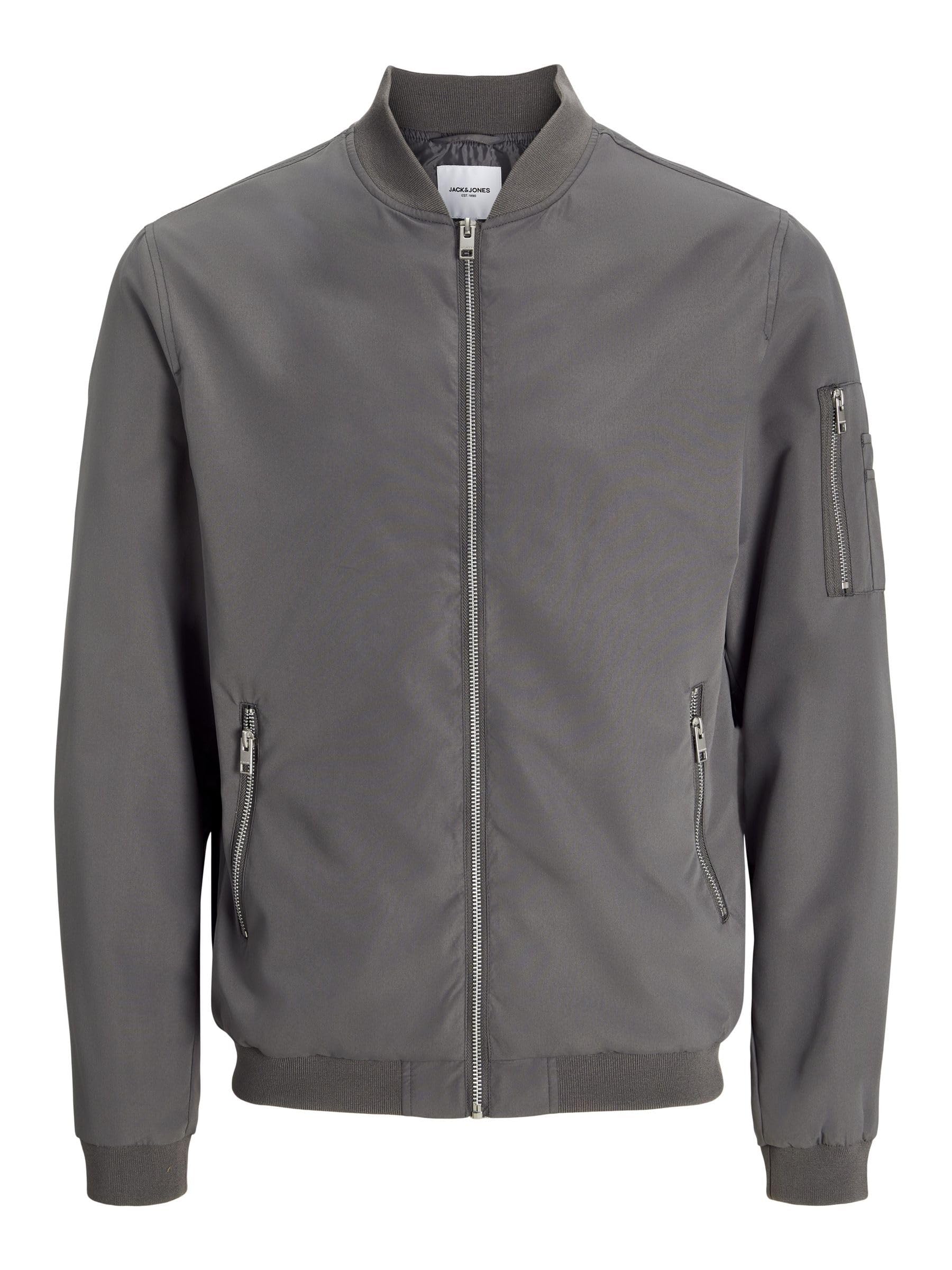 JACK & JONES Blouson JJERUSH mit Stehkragen und Reißverschlusstaschen