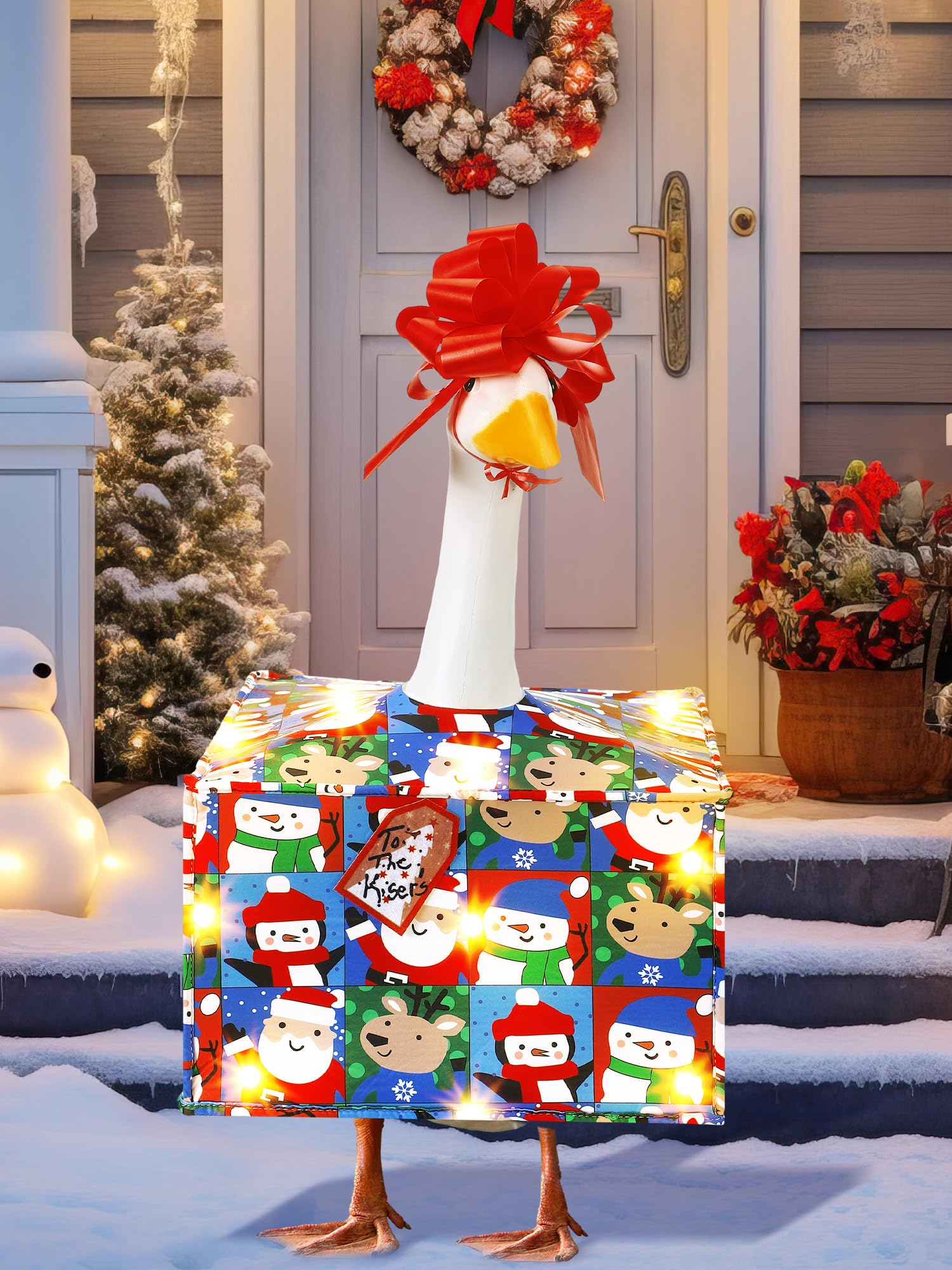 Costume d oie LED avec chapeau Noel le cadeau de decoration de jardin original