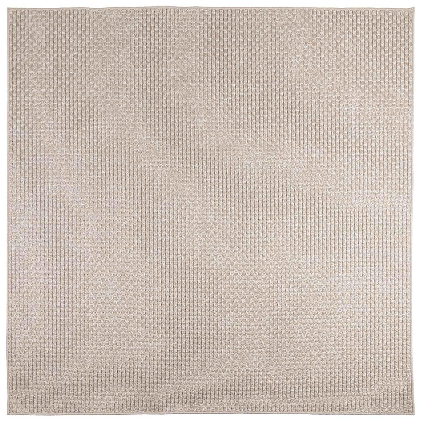 vidaXL Tapis de Surface Carré FARO Crème 240 x 240 cm Polyester