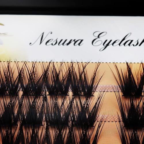 Vista 86 de BODERMINCER 60 pestañas postizas negras hechas a mano, 10D, largas, naturales, pestañas individuales, extensión de pestañas postizas, maquillaje