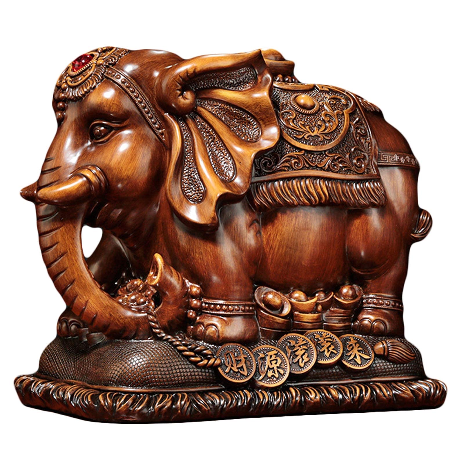 Richesse chanceux figurine éléphant Feng Shui pour contrer le stress