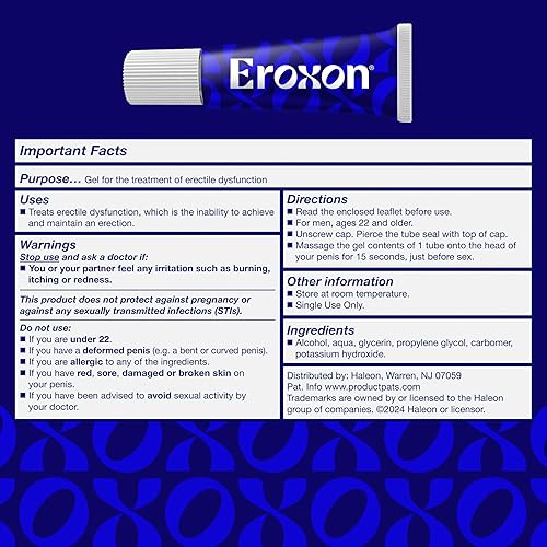Miniatura 7 de Gel de tratamiento de disfunción eréctil, nuevo gel tópico clínicamente probado, ayuda a obtener una erección en 10 minutos, 4 tubos de un solo uso