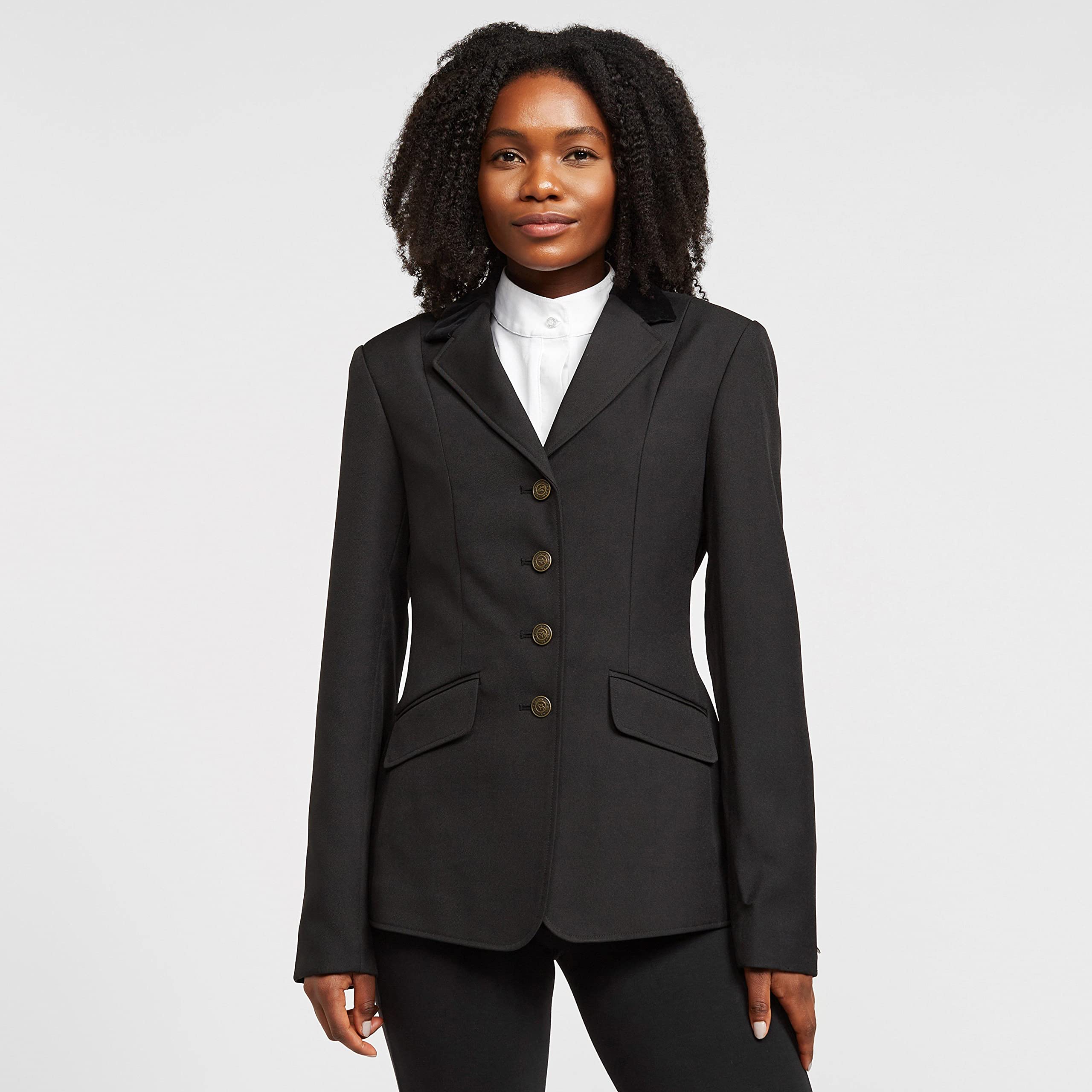 Shires Aston Show - Giacca da equitazione da donna in tutte le taglie e in blu navy o nero