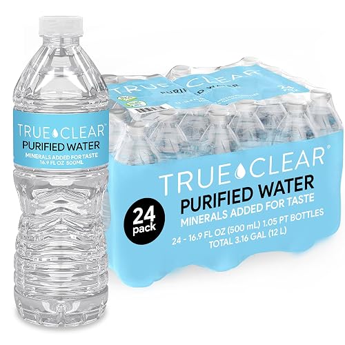 True Clear Purified Drinking Water 16.9 fl oz Bottles 24-Pack