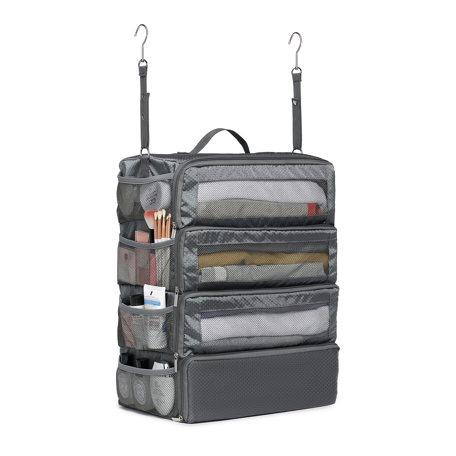 Aucovely Suitcase Organizer Travel Bags Organizer for Luggage Compression Hanging Packing Cubes for Travel Carry on Closet (Bag Only)