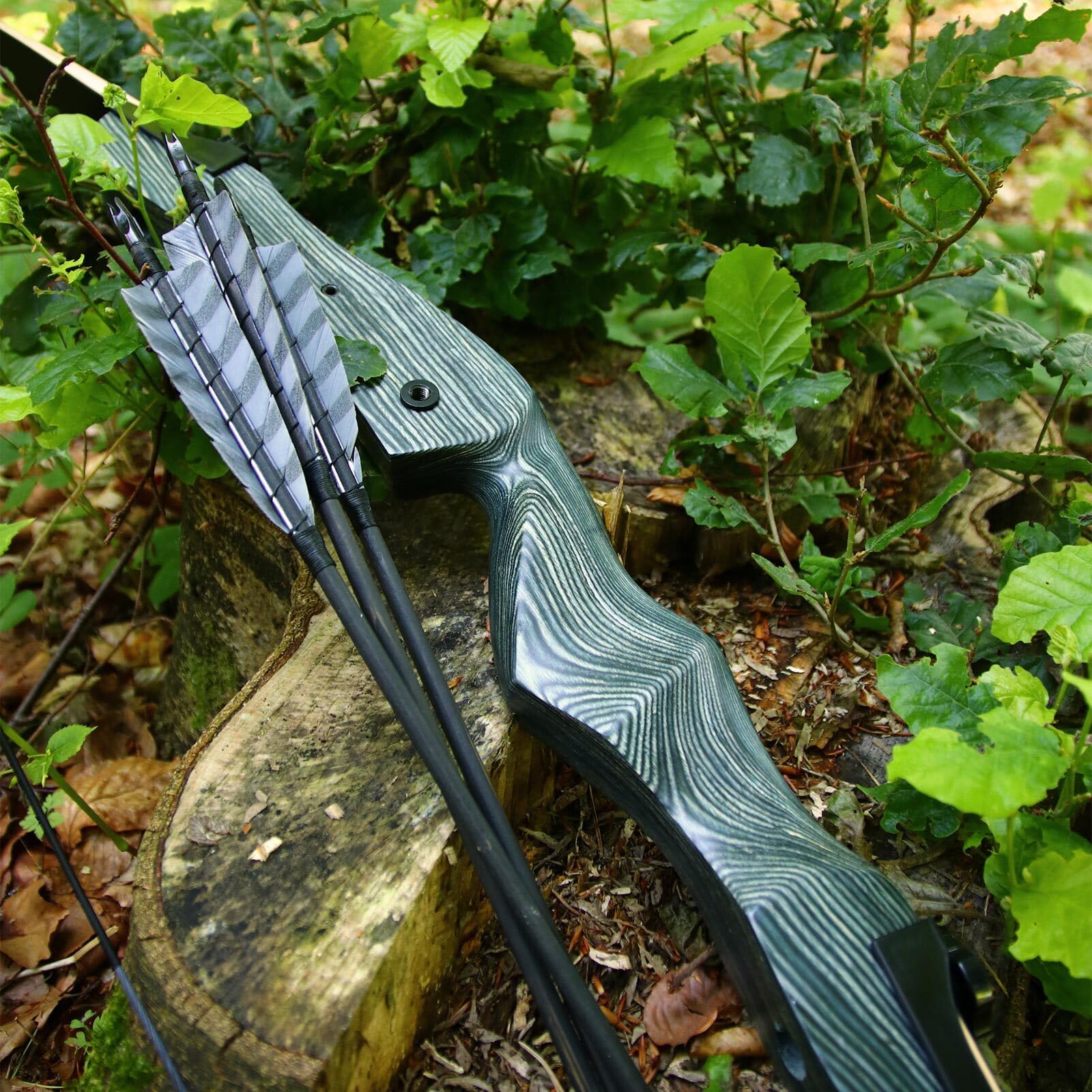 Bogen Set 68 Zoll Recurvebogen Drake Greyhound Einstiegsbogen 20-34lbs wählbar mit Zubehör Set, Armschutz, Pfeile, Köcher, Ziel
