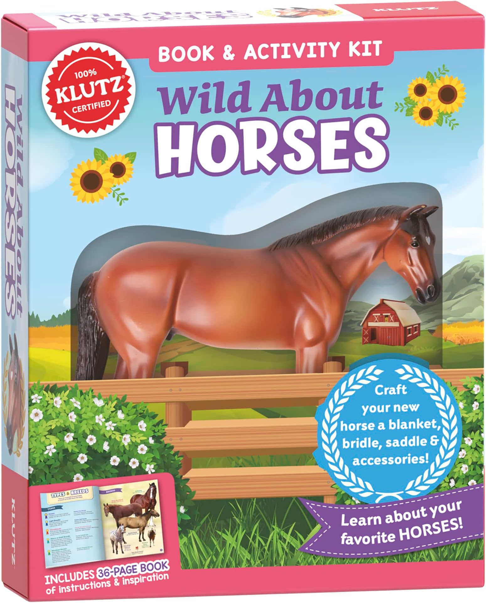 KLUTZ Wild About Horses Craft & Activity Kit Medium